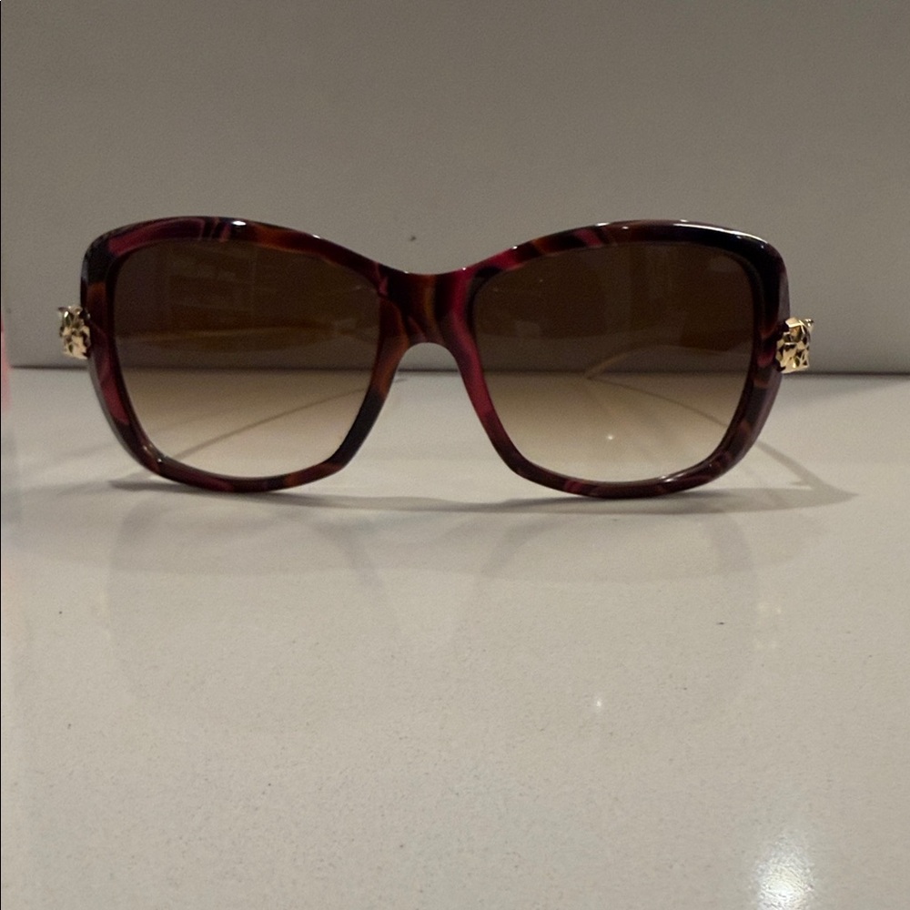 Cartier Panthere Burgundy Sunglasses